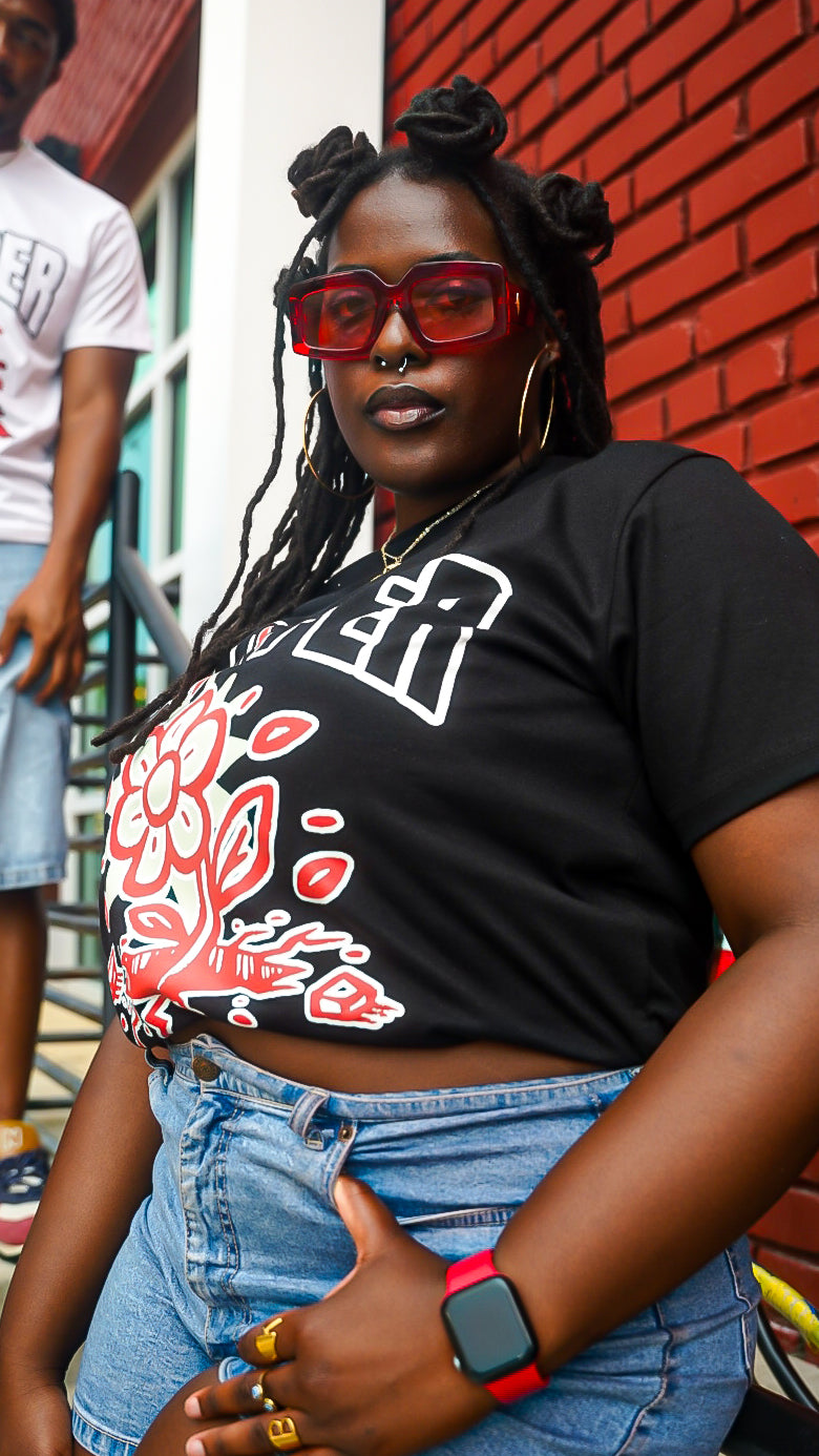 Bloom Thru it All Tee (Black)