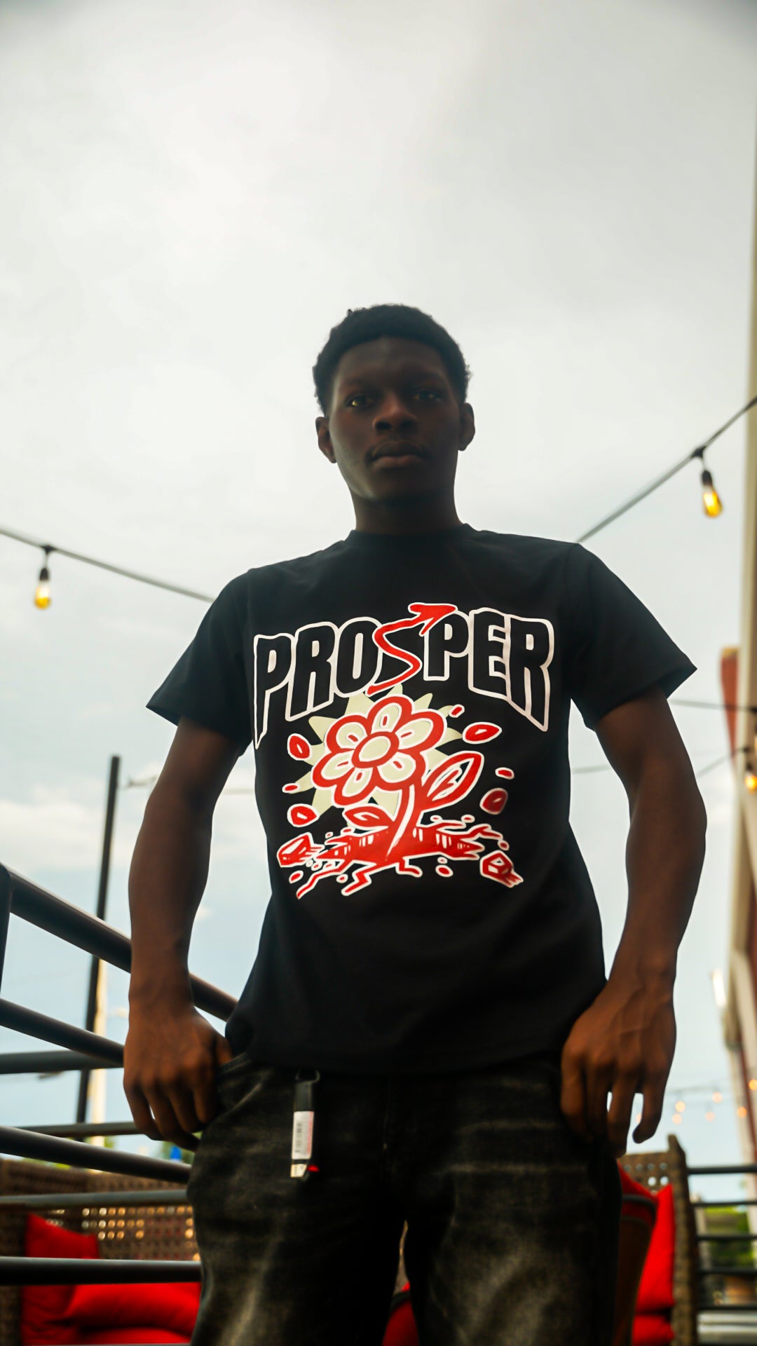 Bloom Thru it All Tee (Black)