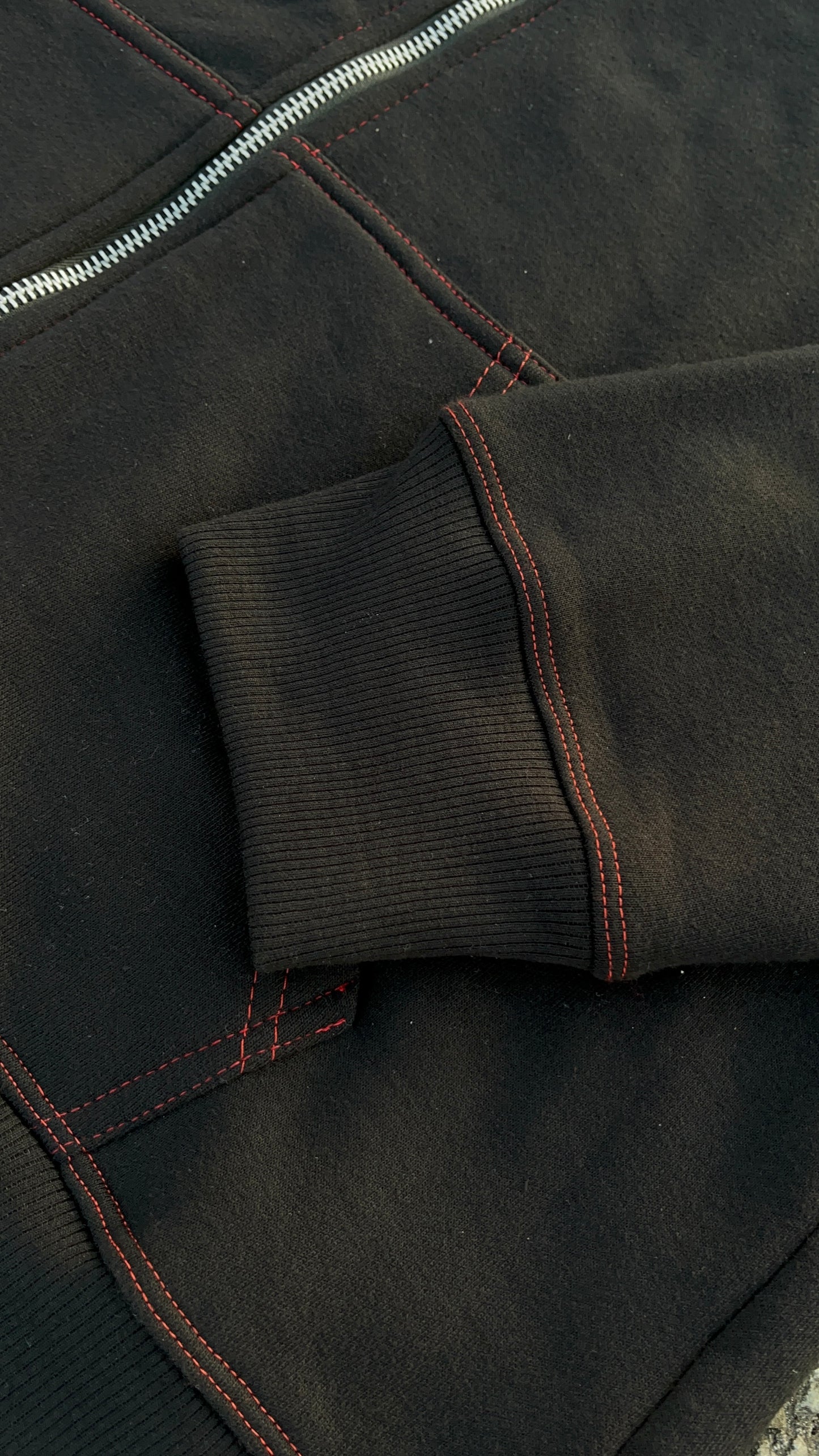 "TFP" Black Zip Up