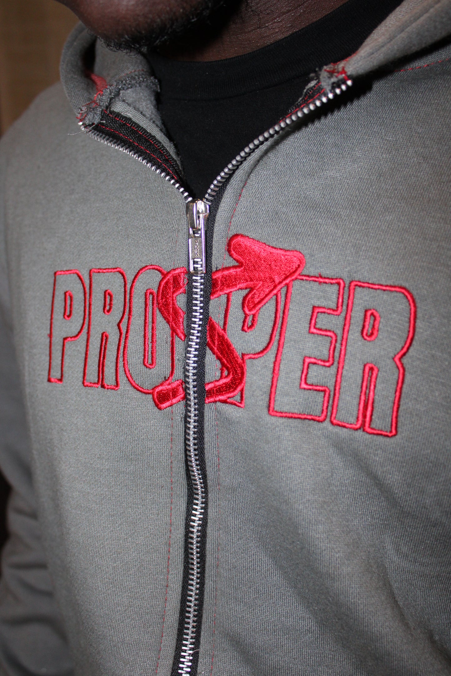 "TFP" Gray Zip Up